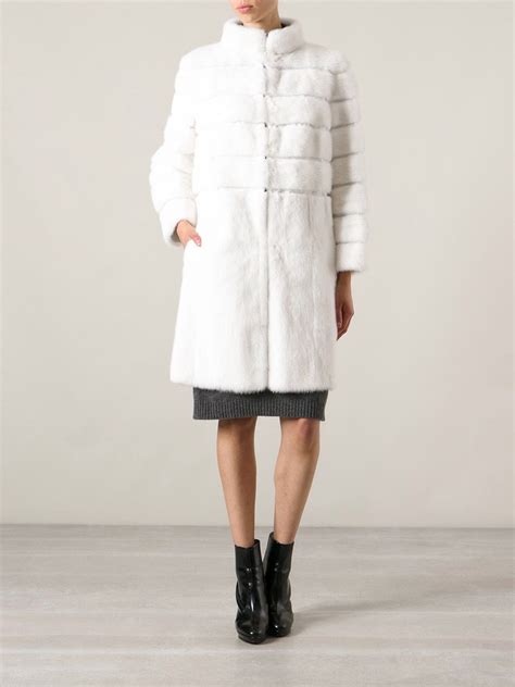 fendi mink jacket|White mink jacket .